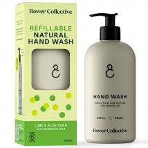 Bower Collective Reusable Hand Wash Pump - Lime & Aloe Vera - 400ml
