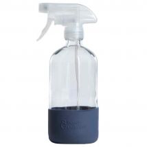 Bower Collective Reusable Glass Trigger Spray Bottle - Storm Silicone Sleeve - 500ml