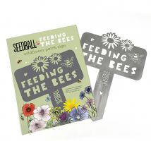 Seedball Feeding the Bees Sign