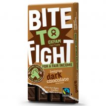 Oxfam Fair Trade Bite To Fight Dark Chocolate - 180g