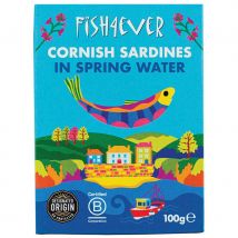 Fish 4 Ever Cornish Sardines in Spring Water - 100g