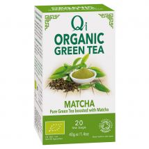 Qi Organic Green Tea With Matcha - 20 Bags