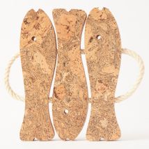 LIGA Natural Cork 3 Fish Trivet
