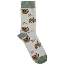 Doris & Dude Cream Sloth Bamboo Socks - UK 3-7