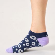 Thought Animal Organic Cotton Trainer Socks - Midnight Blue - UK4-7