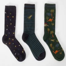 Thought Dinosaurs Organic Cotton Socks - 3 Pairs - UK7-11