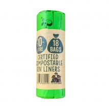 Eco Green Living Compostable Bin Liners - 10L - 18 Bags