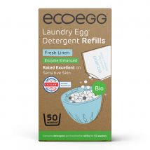 Ecoegg Bio Laundry Egg Detergent Refills - Fresh Linen - 50 Washes
