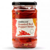Cooks & Co Roasted Red Pepper Strips - 300g