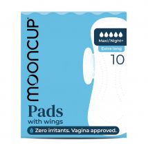 Mooncup Night Pads with Wings - Maxi - Pack of 10