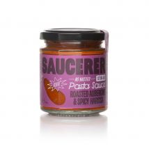 The Saucerer Roasted Aubergine & Spicy Harissa Stir-in Pasta Sauce - 190g