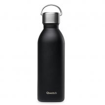 Qwetch Insulated Stainless Steel Active Bottle - Matt Black - 600ml