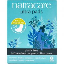 Natracare Organic Cotton Ultra Pads - Regular with Wings - Pack of 14