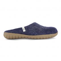 Egos Handmade Natural Wool Slippers - Blue