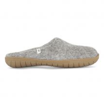 Egos Handmade Natural Wool Slippers - Natural Grey