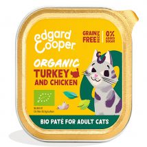 Edgard & Cooper Organic Turkey and Chicken Pate for Adult Cats - 85g