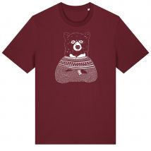 Frank & Faith Cosy Bear - Burgundy