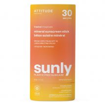 ATTITUDE Sunly Sunscreen Stick - Tropical - 30 SPF - 60g