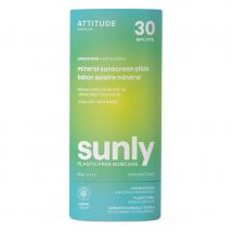 ATTITUDE Sunly Sunscreen Stick - Unscented - 30 SPF - 60g