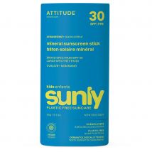 ATTITUDE Sunly Sunscreen Stick for Children - Unscented 30 SPF - 60g