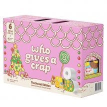 Who Gives a Crap The Sweet Edition Christmas Limited Edition Extra Soft Bamboo Toilet Tissue - 6 Mega Rolls