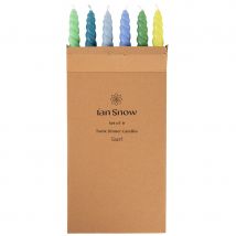 Ian Snow Twisted Candles Set of 6 - Coast