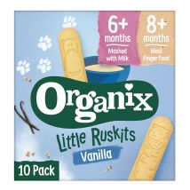 Organix Little Ruskits Vanilla - Pack of 10 - 6g