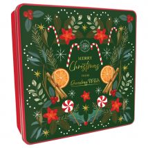 Grandma Wild's Shortbread in Embossed Candy Cane Tin - 400g