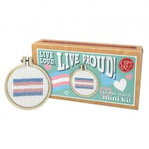 Match Box Cross Stitch Kit - Live Loud  Live Proud!