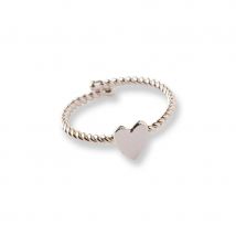 A Beautiful Story Honorable Heart Silver Plated Ring