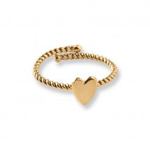 A Beautiful Story Honorable Heart Gold Plated Ring