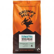 Grumpy Mule Fairtrade & Organic Sumatra Coffee Beans - 200g