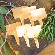 Copper Plant Labels - Set of 6
