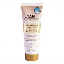 TanOrganic Daily Defence Tinted Facial Sun Cream SPF 50 - 50ml