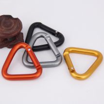 Mousqueton Triangle, 1 pièce, pour Camping en plein air, randonnée, porte-clés, mousqueton, boucle de bouilloire, accessoires