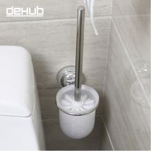 Brosse de toilette murale en acier inoxydable | Super aspiration, brosse de nettoyage des toilettes, brosse de toilette Antique
