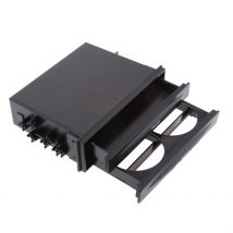 Support de poche de verre DVD | Boîte de rangement voiture Auto, Double couche, Din Radio, boîte de rangement de CD