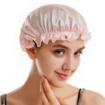Dentelle dentelle femme soie maison chapeau mûrier cheveux longs soin soie bonnet de nuit