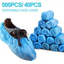 500 pièces/40 pièces jetables botte chaussure couverture tapis protecteurs pour la saison des pluies anti-dérapant sécurité sur chaussures bottes couvre