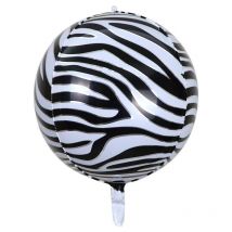 20 pièces Safari Animal impression feuille ballon 22 pouces sauvage 4D rond hélium ballon Jungle Zoo thème bébé douche anniversaire décor