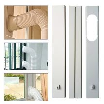 Kit de fenêtre de climatiseur Portable réglable plaque coulissante pare-vent connecteur adaptateur de fenêtre accessoires de climatisation