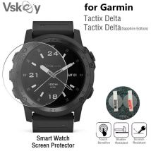 Protecteur d&#39;écran pour montre intelligente Garmin Tactix Delta/Sapphire, 3 pièces, édition ronde, Film de protection en verre trempé