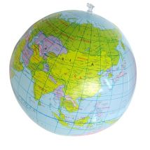 Globe Globe jouet Globe gonflable éducation | Jouet géographique carte, ballon de plage 40cm G90906