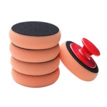 6 pièces/ensemble de tampons de polissage de lavage de cire de voiture pour la de voiture tampons d'application en microfibre avec pince à épiler