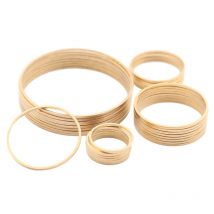 Boucle d'oreille en laiton brut, 30 pièces, cercle de charme, anneau rond, connecteur, anneau de rêve, attrape-rêves, fabrication de bijoux boucles d'oreilles, bricolage, découverte