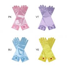 Noeud Etiquette enfant gants déguisement princesse accessoires gants enfant imprime longs doigts gants fille gant reine des neiges