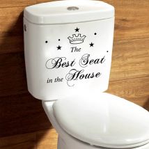 1pc salle de bain Stickers muraux vinyle toilette autocollants étanche adhésif carrelage Stickers muraux décoratif salle de bain douche Stickers autocollants