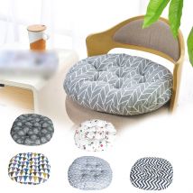 Rond coton et lin Style coussin rond méditation chaise coussin 40x40cm cuisine bureau chaise intérieur extérieur salle à manger