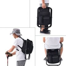 Chaise de pêche pliable 3 en 1, chaise de sac à dos Portable pour les événements de randonnée en plein air