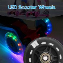 Roues clignotantes Led de 80Mm, Mini ou Maxi Micro Scooter, lumières clignotantes à l'arrière, accessoires de Scooter, jouet pour enfant